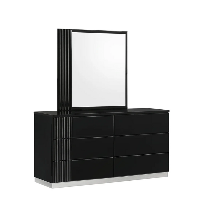 Modena Bedroom Set in Black (4 pcs + 1)