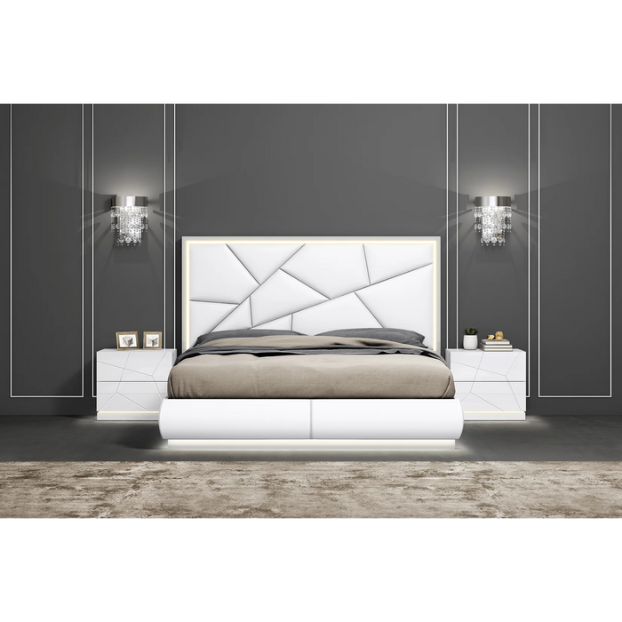 Lea Bedroom Set in White (4 PCS + 1)
