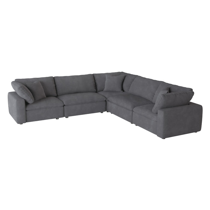 Homelegance Guthrie 5-Piece Modular Sectional (3 Matching Pillows Included)