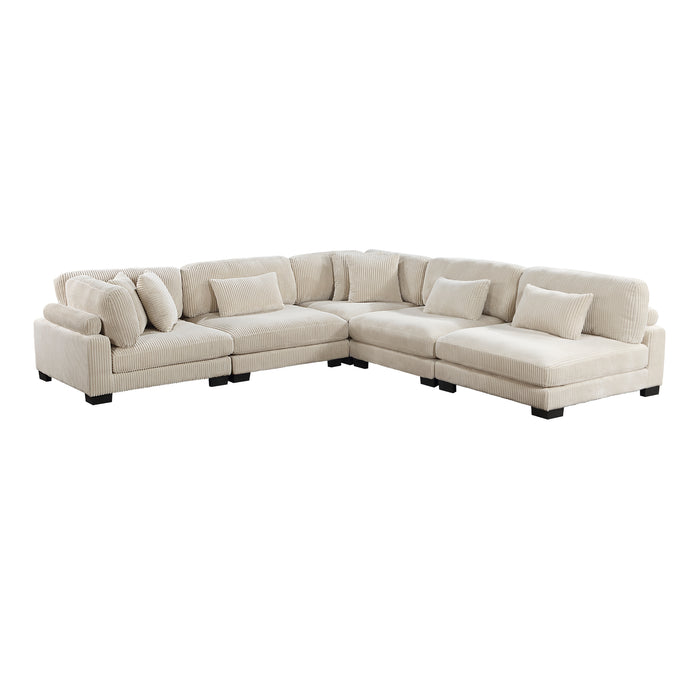 Homelegance Traverse 5-Piece Modular Sectional (7 Matching Pillows Included)