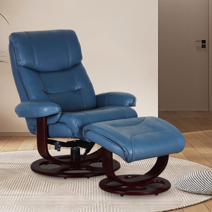 Barcalounger Dawson Swivel Pedestal Recliner w/Ottoman