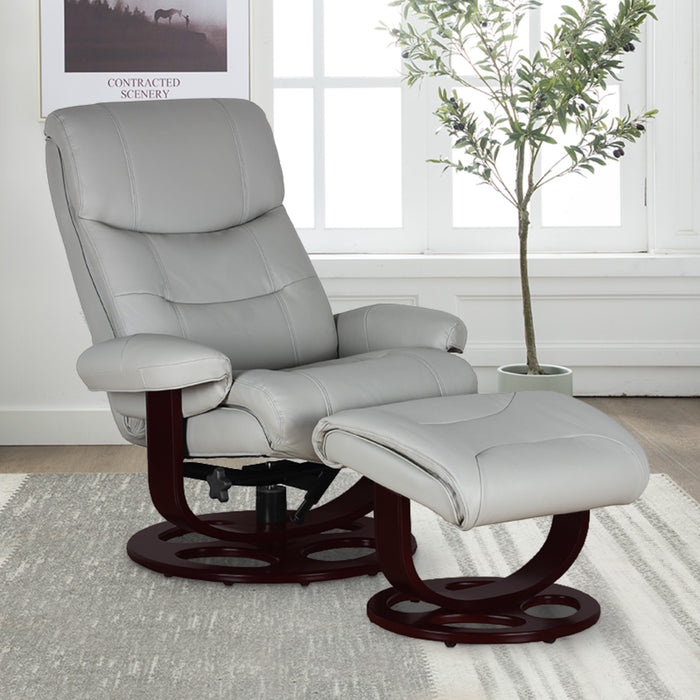 Barcalounger Dawson Swivel Pedestal Recliner w/Ottoman