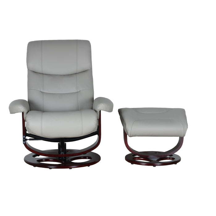 Barcalounger Dawson Swivel Pedestal Recliner w/Ottoman