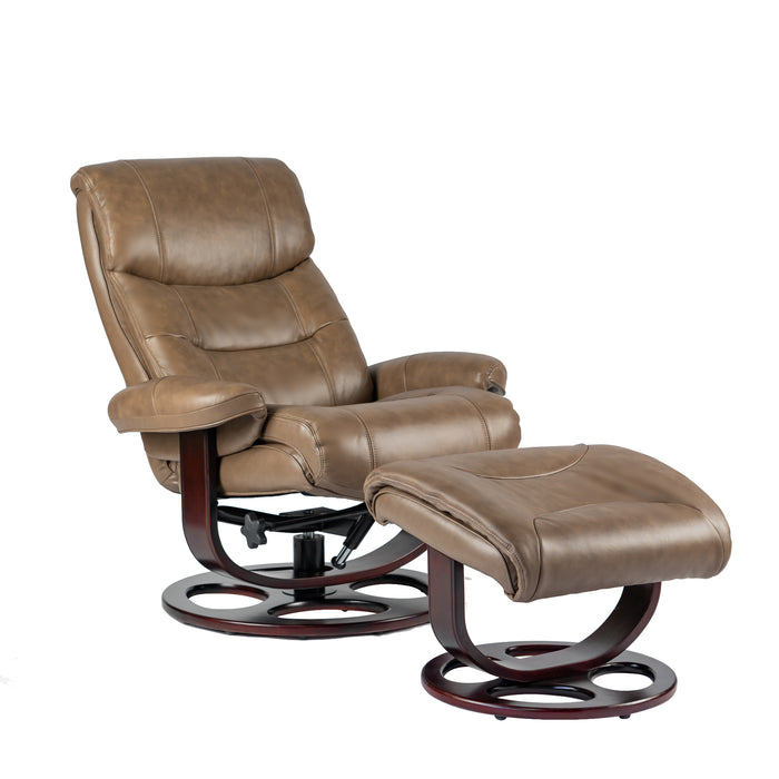 Barcalounger Dawson Swivel Pedestal Recliner w/Ottoman