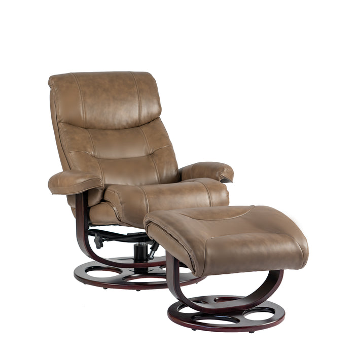 Barcalounger Dawson Swivel Pedestal Recliner w/Ottoman