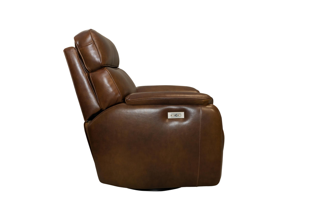Barcalounger Hugh Power Swivel Glider Recliner w/Power Forward Head Rest