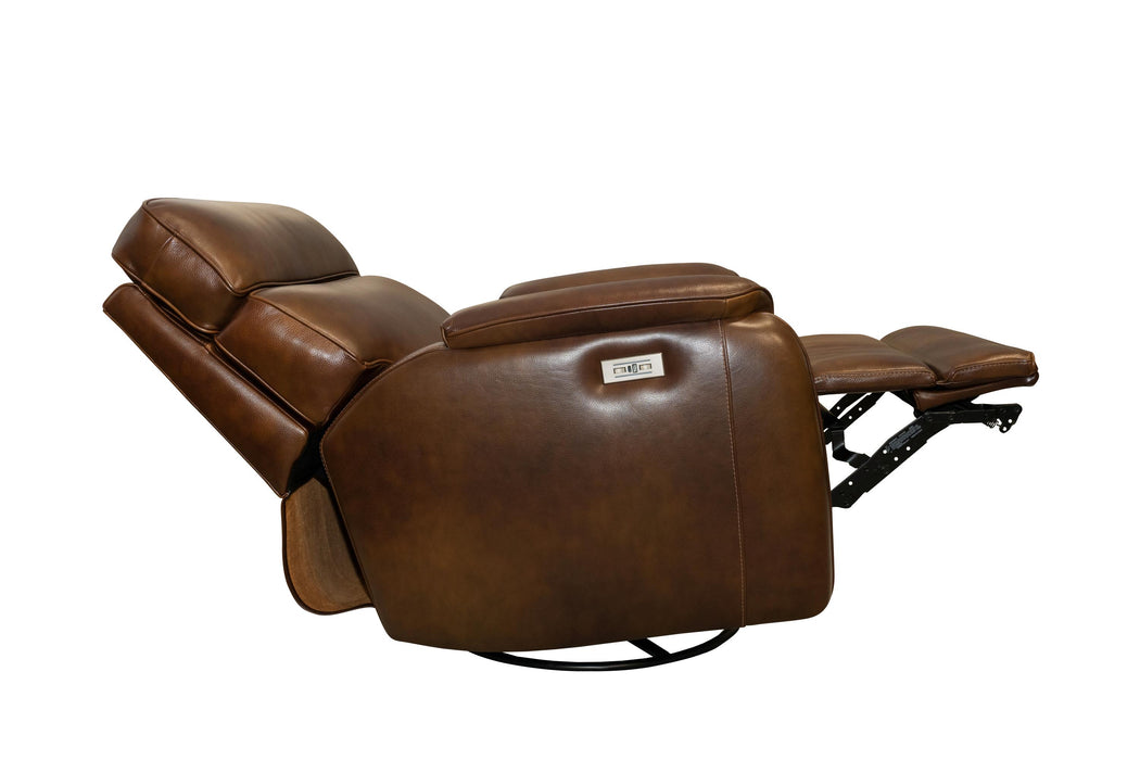 Barcalounger Hugh Power Swivel Glider Recliner w/Power Forward Head Rest