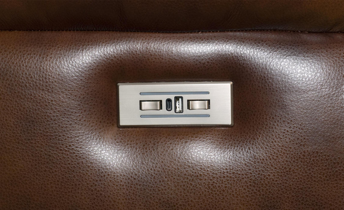 Barcalounger Hugh Power Swivel Glider Recliner w/Power Forward Head Rest