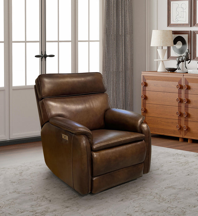 Barcalounger Hugh Power Swivel Glider Recliner w/Power Forward Head Rest