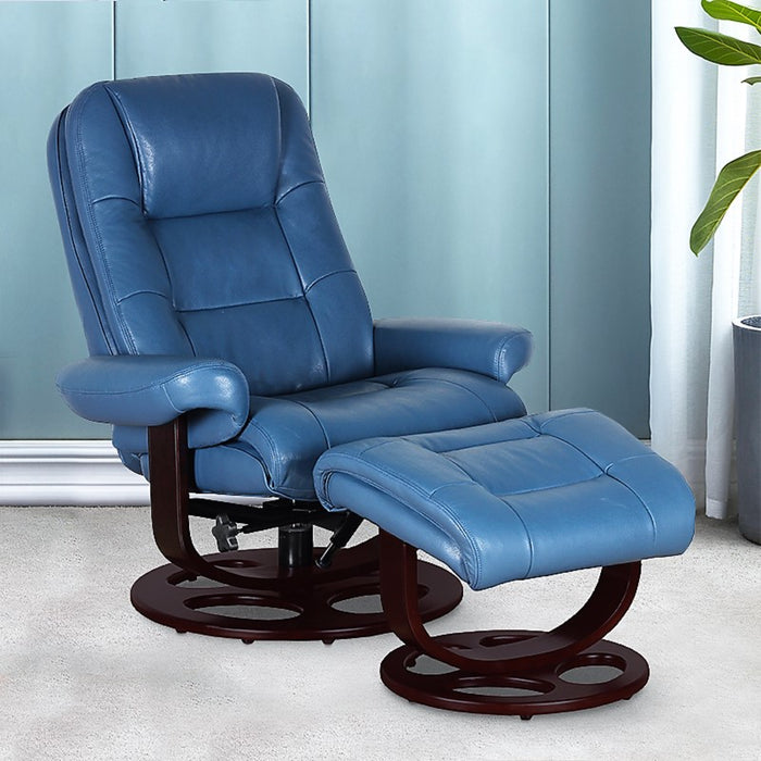 Barcalounger jacque pedestal recliner with ottoman hotsell