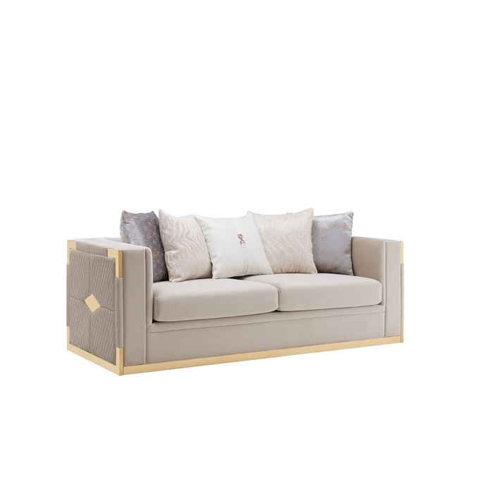 Juliet Sofa, Loveseat & Chair (Pillows included)