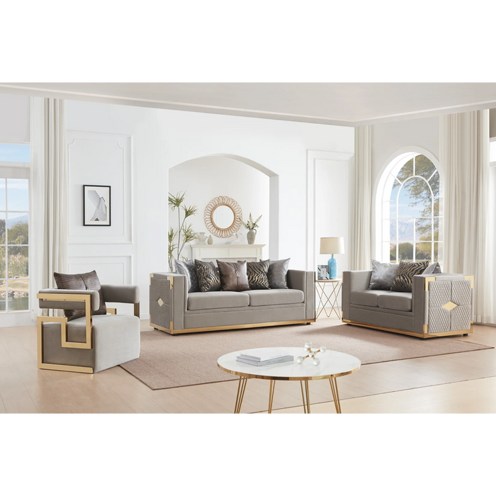 Juliet Sofa, Loveseat & Chair (Pillows included)