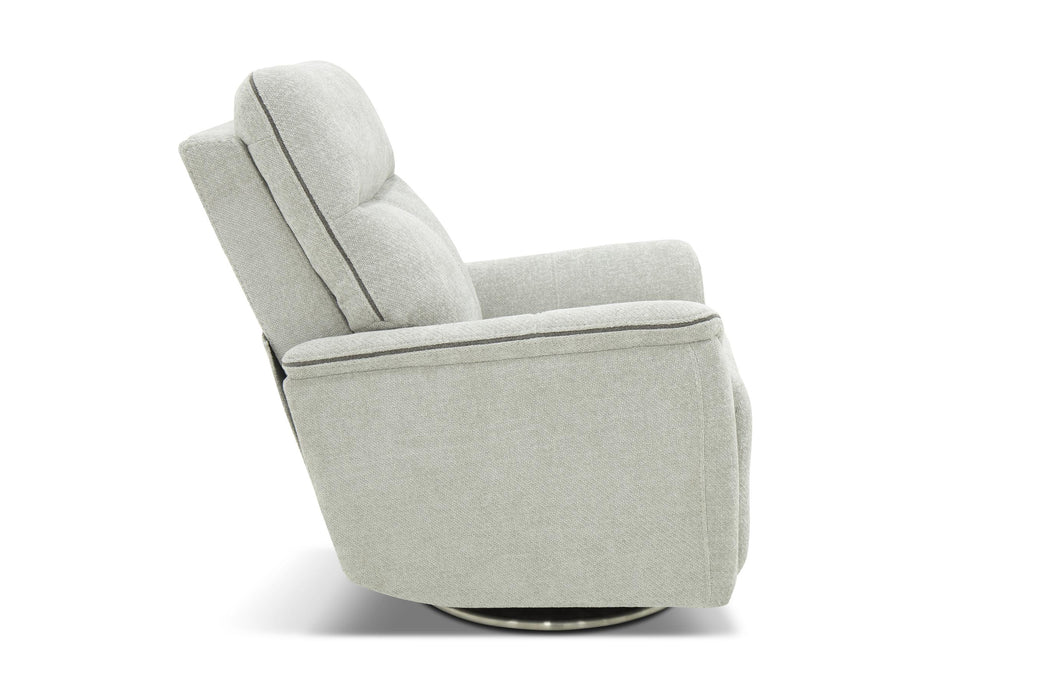 Barcalounger Mable Triple Power Swivel Recliner w/Power Recline, Power Head Rest & Power Lumbar