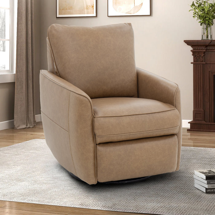 Barcalounger Maple Power Swivel Glider Recliner