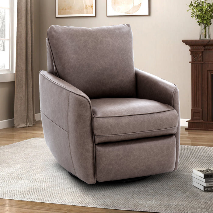 Barcalounger Maple Power Swivel Glider Recliner