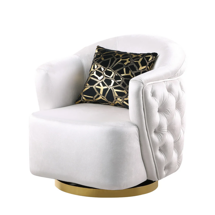 Mila Sofa, Loveseat & Swivel Chair