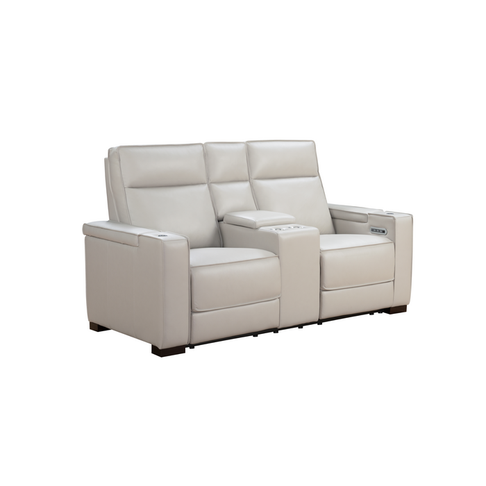 Barcalounger Odessey Power Reclining Console Loveseat w/Power Head Rests, Power Lumbar, Heat & Massage