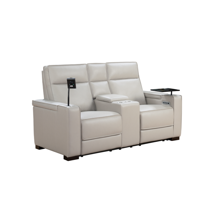 Barcalounger Odessey Power Reclining Console Loveseat w/Power Head Rests, Power Lumbar, Heat & Massage