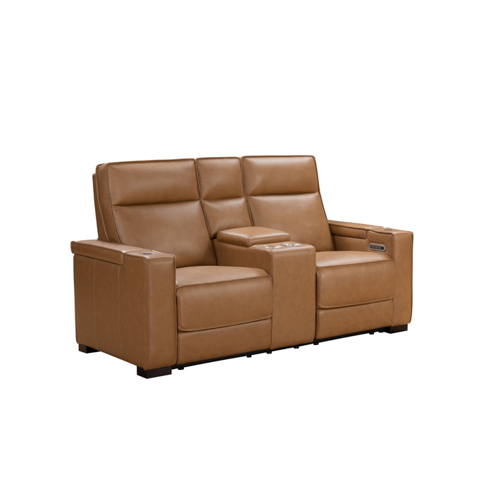 Barcalounger Odessey Power Reclining Console Loveseat w/Power Head Rests, Power Lumbar, Heat & Massage