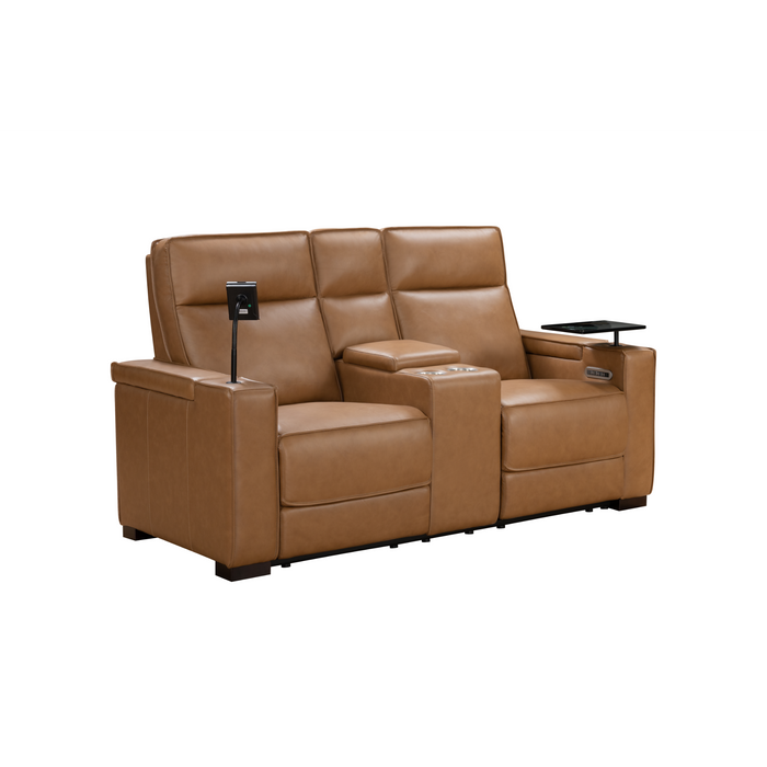 Barcalounger Odessey Power Reclining Console Loveseat w/Power Head Rests, Power Lumbar, Heat & Massage