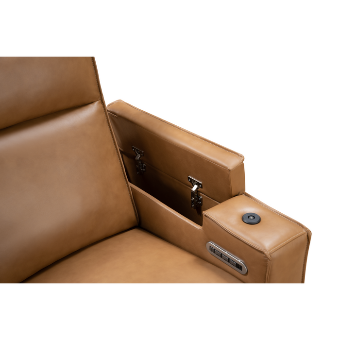 Barcalounger Odessey Power Reclining Console Loveseat w/Power Head Rests, Power Lumbar, Heat & Massage