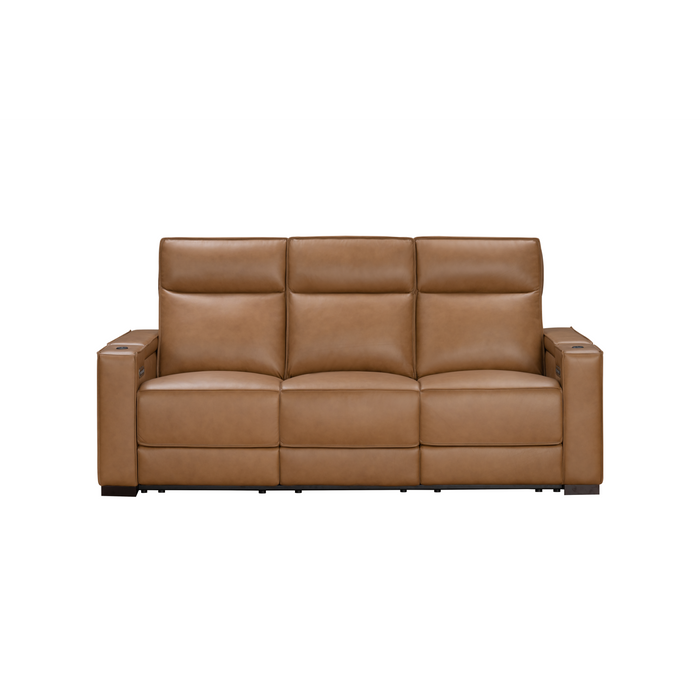 Barcalounger Odessey Power Reclining Sofa w/Power Head Rests, Power Lumbar, Heat & Massage (Dropdown Table w/Smart Tabletop Control)