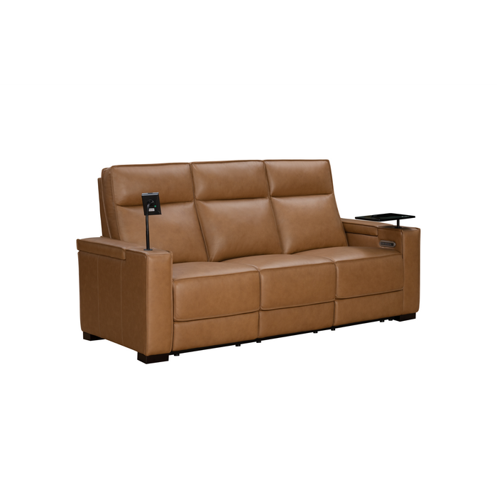 Barcalounger Odessey Power Reclining Sofa w/Power Head Rests, Power Lumbar, Heat & Massage (Dropdown Table w/Smart Tabletop Control)