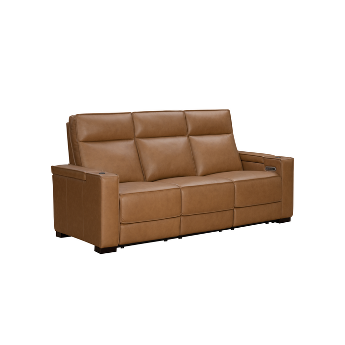 Barcalounger Odessey Power Reclining Sofa w/Power Head Rests, Power Lumbar, Heat & Massage (Dropdown Table w/Smart Tabletop Control)