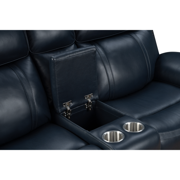 Barcalounger Sandover Power Reclining Console Loveseat w/Power Head Rests & Lumbar