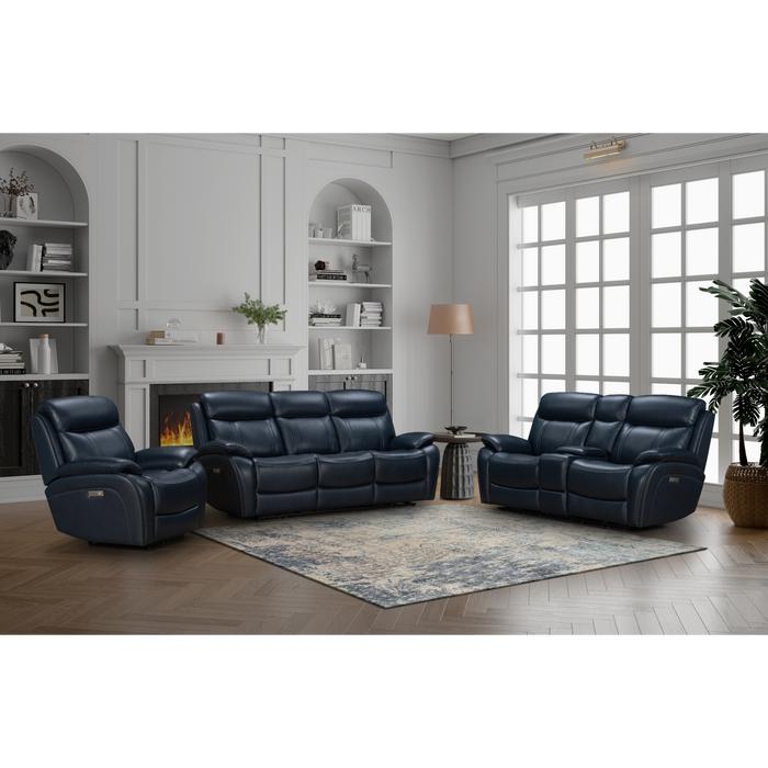 Barcalounger Sandover Power Reclining Console Loveseat w/Power Head Rests & Lumbar