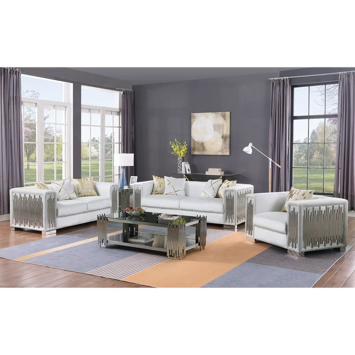 Token Sofa, Loveseat & Chair (with Coffee Table & End Table)