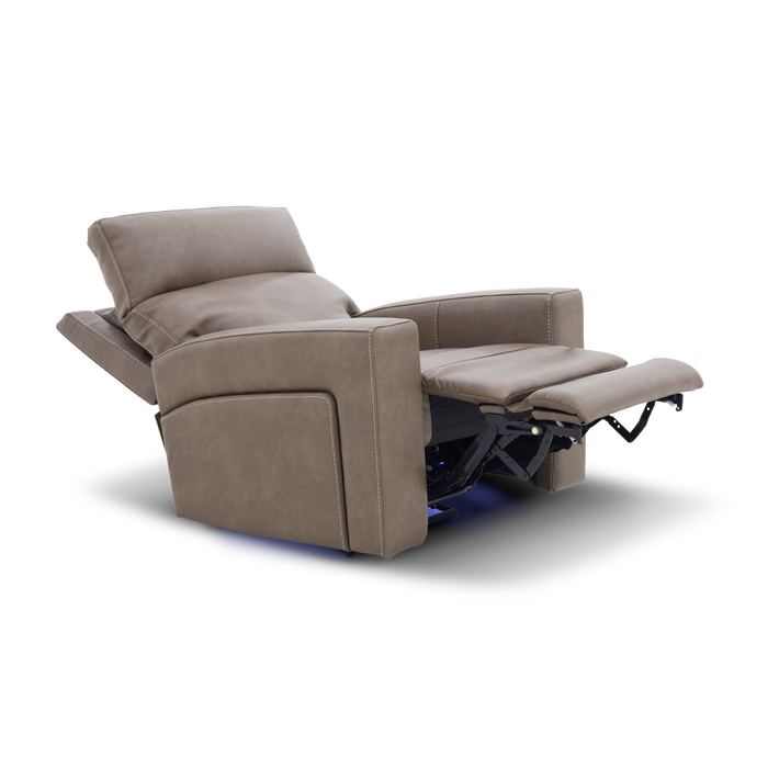 Barcalounger Vegas Game Chair Power Recliner w/Power Head Rest, Power Lumbar, Zero Gravity, Layflat, LED Lights, Bluetooth & 3" Footrest Extension