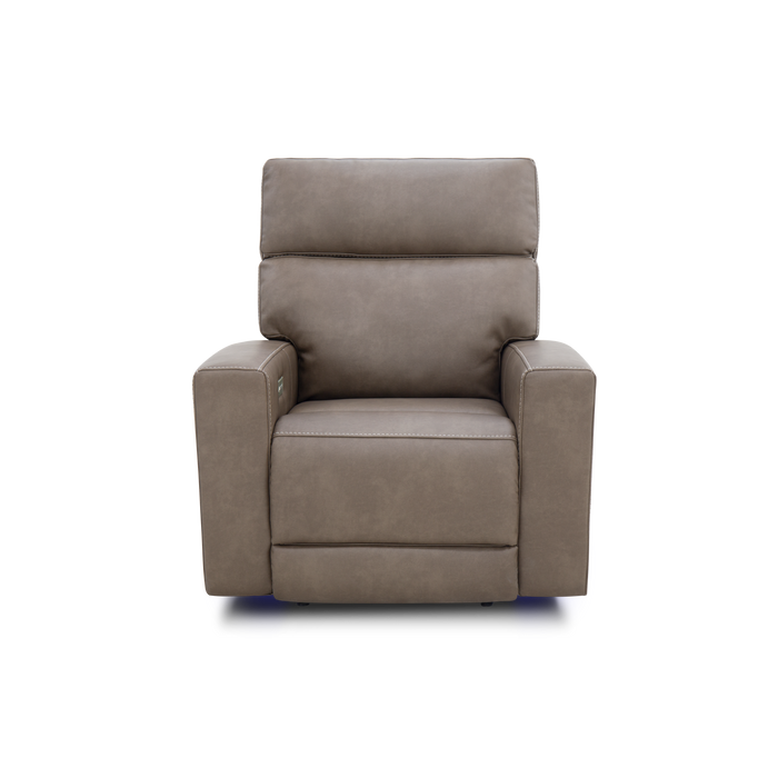 Barcalounger Vegas Game Chair Power Recliner w/Power Head Rest, Power Lumbar, Zero Gravity, Layflat, LED Lights, Bluetooth & 3" Footrest Extension