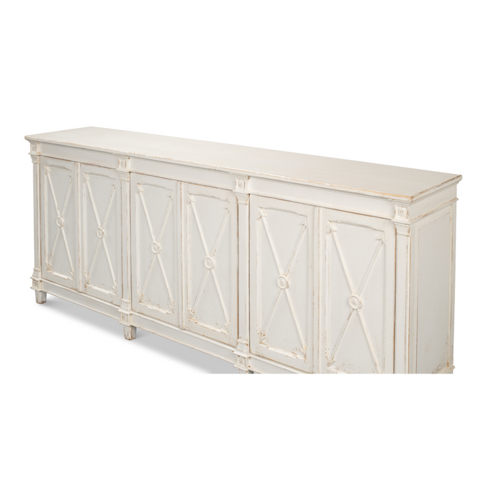 Sarreid  Marksman Sideboard Whitewash