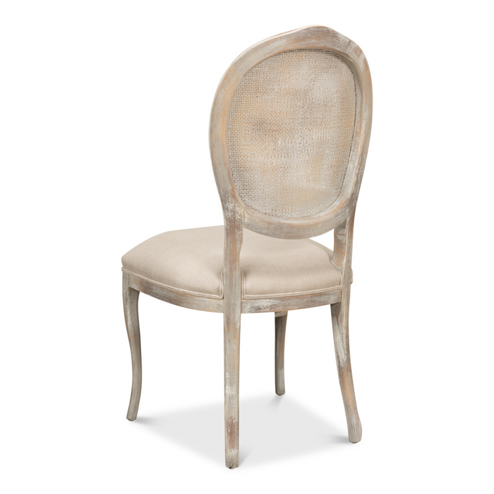 Sarreid Oval Cane Back Chair