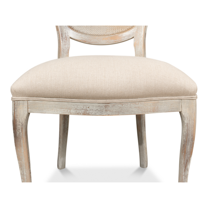 Sarreid Oval Cane Back Chair