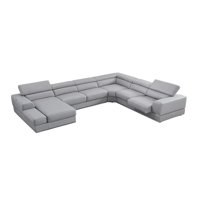 Pella LAF 4Pcs Reclining Italian Leather Sectional