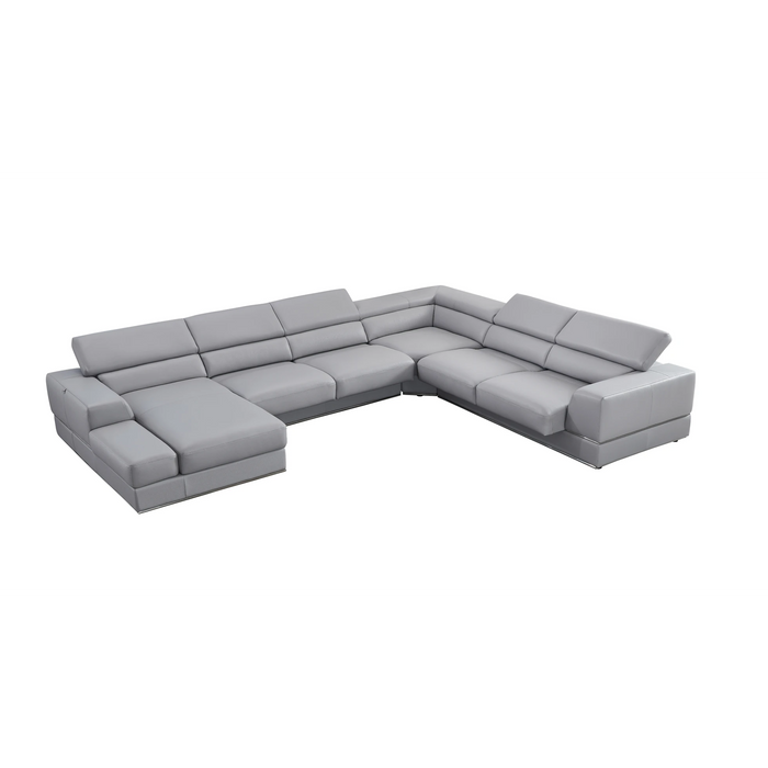 Pella LAF 4Pcs Reclining Italian Leather Sectional