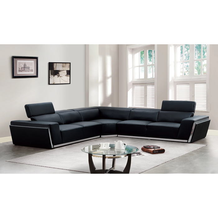 Domo 3Pcs Italian Leather Sectional