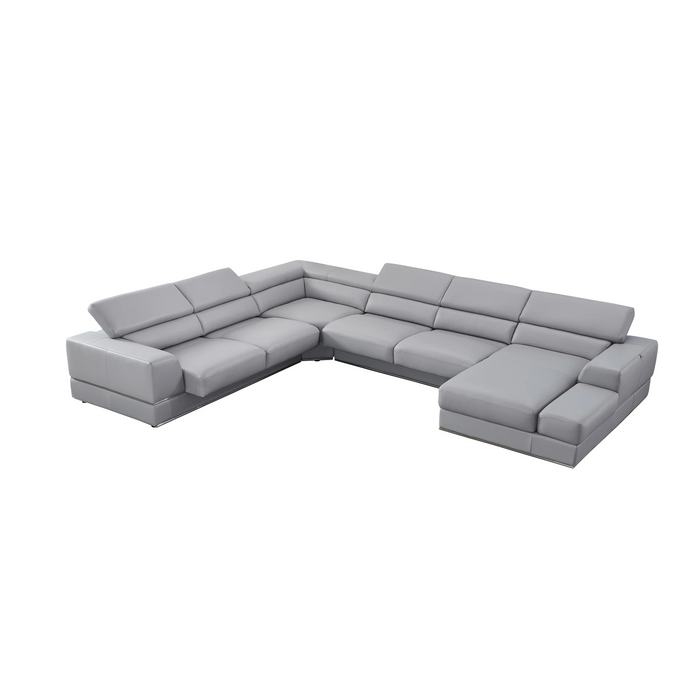 Pella RAF 4Pcs Reclining Italian Leather Sectional