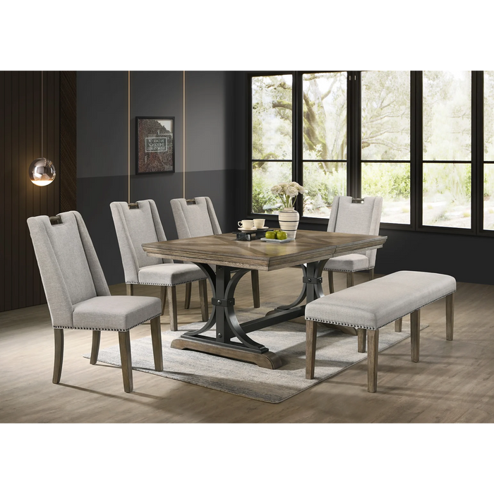 Gaby 7 Pcs Dining Room Set (Table + 6 Chairs)