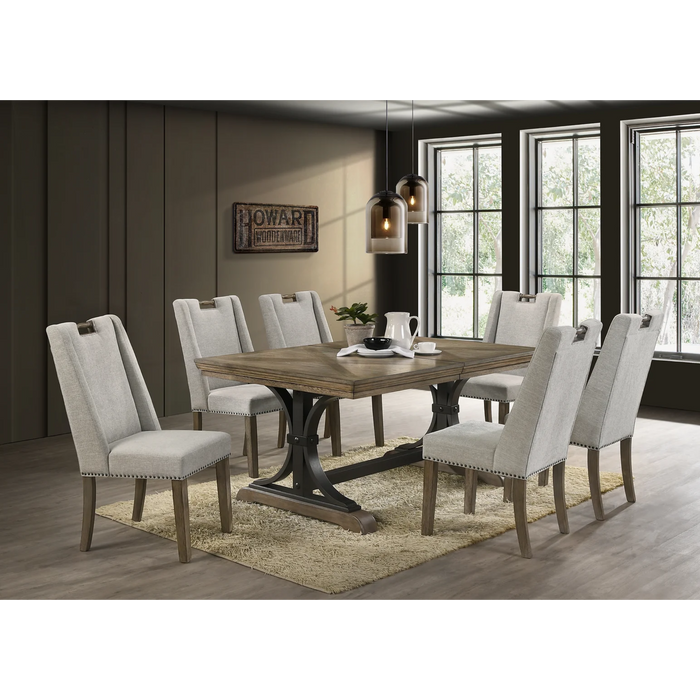 Gaby 7 Pcs Dining Room Set (Table + 6 Chairs)