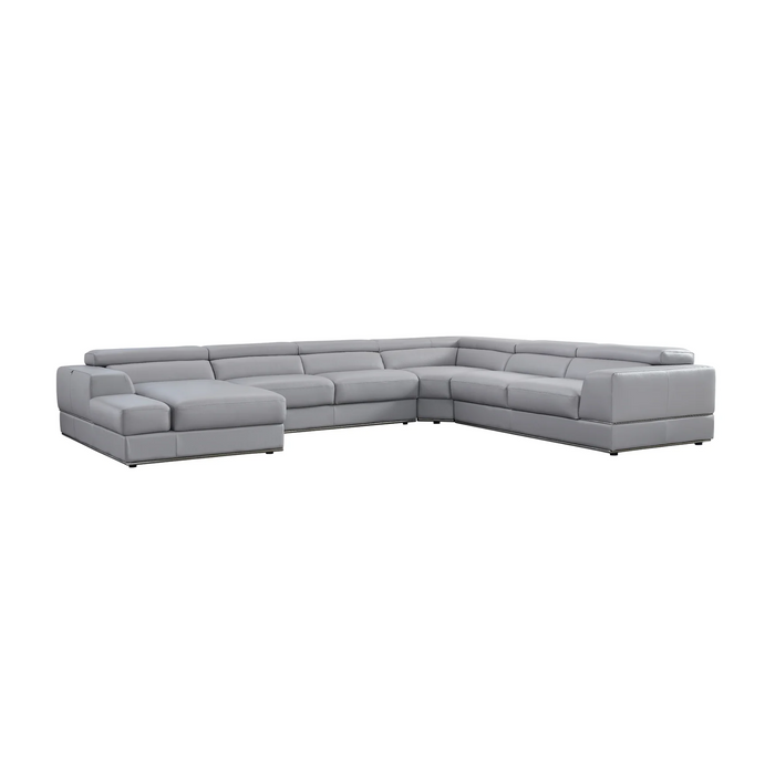 Pella LAF 4Pcs Reclining Italian Leather Sectional