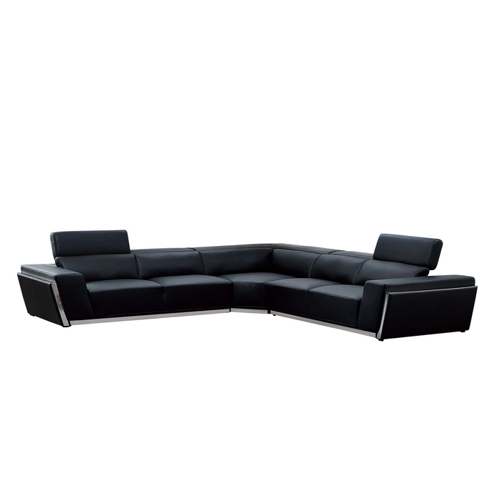 Domo 3Pcs Italian Leather Sectional