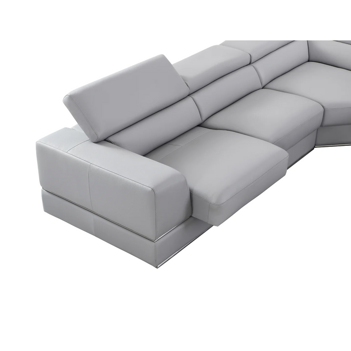 Pella RAF 4Pcs Reclining Italian Leather Sectional