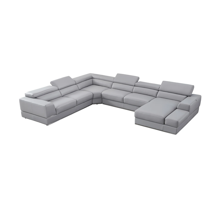 Pella LAF 4Pcs Reclining Italian Leather Sectional