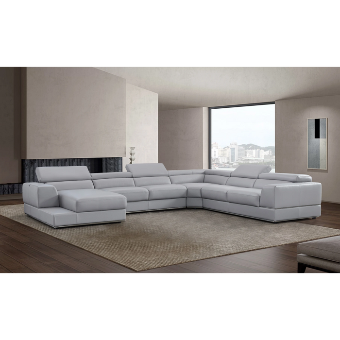 Pella LAF 4Pcs Reclining Italian Leather Sectional